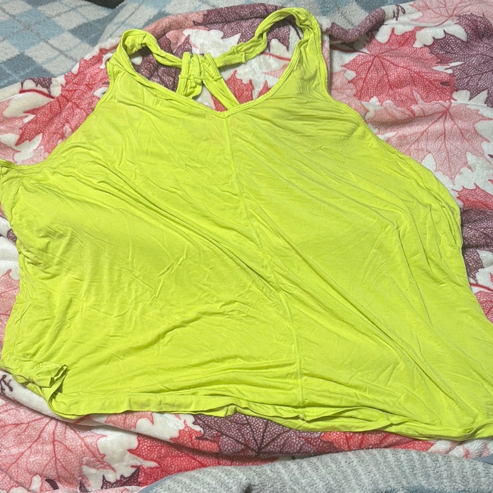 Penningtons Yellow Green Athletic Tank Top